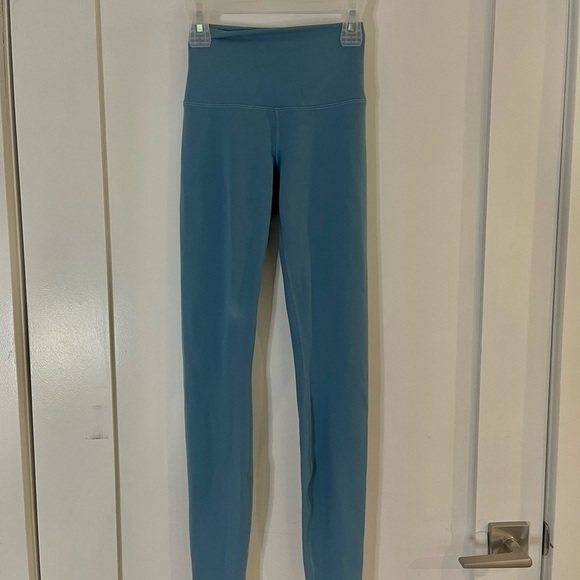 LULULEMON Wunder Train Contour Leggings Size 2 Blue - Picture 2 of 5